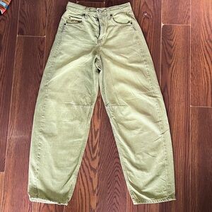 Urban Outfitters Olive Straight Leg Jeans